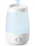 AROEVE luftbefeuchter schlafzimmer, 2,5L luftbefeuchter kinderzimme, 250 ml/h, 25H Ätherisches Öl Diffusor, Automatische Abschaltung, 25 dB Leise für Babys und Pflanzen, Weiß