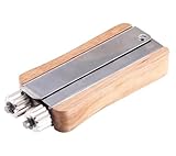 LATRAT Drahtspanner Imker Zubehör, Edelstahl Imkerei Drahtspanner Set Imkerei Crimper mit Metallräder und Holzgriff Edelstahl Tight Wir