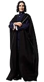 Harry Potter Mattel GNR35 - Professor Snape Puppe (ca. 30 cm), mit schwarzer Jacke, Umhang und Zauberstab, Geschenk für Kinder ab 6 Jahren