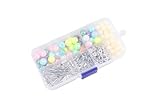 50 Sets Schutzengel Anhänger - Engel Basteln Perlen Set - Schlüsselanhänger - Engelsanhänger Herstellung, Hochzeitsanhänger, DIY Halskettenherstellung
