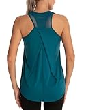 Dawnrole Damen Sport Tank Top Ärmelloses Leichte Fitness Top Yoga Oberteile