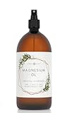 Magnesiumöl von Nordic Pure - 1000ml, 500ml und 250ml | Aus original Zechstein Inside Magnesiumchlorid Natursole | Als Magnesium Spray zur kinderleichten Anwendung