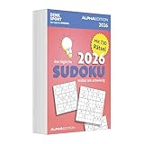 Alpha Edition - Das tägliche Sudoku 2026 – Abreißkalender 14,8×21 cm mit 730 Rätseln (mittel bis schwer), Tageskalender zum Aufhängen oder Aufstellen, ... Für clevere Einsteiger und Fortgeschrittene