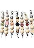 Dinala Schlüsselanhänger selber machen Set - schöne Schlüsselanhänger basteln für Erwachsene - mit eleganten Anhängern und Perlen - Schlüsselanhänger DIY - einzigartig gestalten