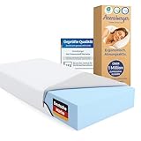 Arensberger LINA Schaumstoff Matratze 140x200 cm – 11 cm NANOCELL® Gel-Schaum – H3 Härtegrad – Atmungsaktiv – Abnehmbarer Bezug 240g/m² – Waschbar bis 60°C – Rollmatratze Komfortmatratze