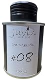 #08 JUVIN Cannabisöl, Hanföl, kein CBD oder THC ! 100ml in Weißblechdose, sortenrein und unbehandelt
