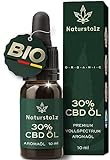 Naturstolz® CBD ÖL 30% Premium Vollspektrum - Bio Hanföl Tropfen mit 3000mg Cannabidiol - Deutsches Qualitätsprodukt - FÜR DEIN WOHLBEFINDEN!!!!