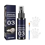 Hliloy Schmuckreiniger - Anti-Anlauf-Beschichtungsspray, Schnelles Reinigungsspray für Diamanten, Silber, Gold, Edelsteine - Anlaufschutz und Polierlösung (1 Stück)