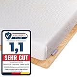 Newentor® Matratzen Topper 180x200cm H4 H5, Matratzentopper 180x200 Schlafsofa Bett Gelschaum, Mattress Topper 180x200 Boxspringbett Öko-Tex Zertifiziert Gel Bezug Kaltschaum 7CM Höhe