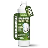 bio-chem Haar-Weg Abflussfrei – Abflussreiniger EXTRA STARK – 1000 ML - Bis zu 20 Anwendungen je Flasche Rohrreiniger – Extrem effektiver Abflussöffner & materialschonend - Made in DE