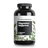 Magnesiumglycinat - Premium: Chelatiertes Magnesium - 180 Kapseln - 100mg elementares Magnesium pro Kapsel - Laborgeprüft, vegan, hochdosiert