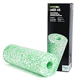 BLACKROLL® MED 45 Faszienrolle (45 cm x 15 cm), weiche Massagerolle für schmerzempfindliche Menschen, Fitness-Rolle für schonende Massage, ideal für zu Hause, weiche Härte, Made in Germany, Weiß/Grün