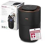 Beurer LB 300 Plus Luftbefeuchter mit energieeffizienter Kaltverdunstungstechnologie, farbiger Luftfeuchtigkeitsindikator, Filtertrocknungsfunktion, Räume bis ca. 45m², Testsieger Stiftung Warentest