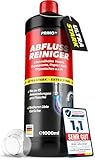 PRINOX Abflussreiniger 1000ml EXTRA STARK - Profi Rohrreiniger löst Haare, Essensreste & schwerste Verstopfungen - Rohrfrei gegen hartnäckige Verstopfungen & üble Gerüche - Biologisch abbaubar