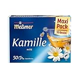 Meßmer Kamille | 50 Teebeutel | Vegan | Glutenfrei | Laktosefrei