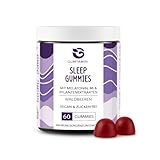Gumtamin Sleep Melatonin Gummies - zuckerfrei - Melatonin Gummibärchen hochdosiert - 60 Stück - vegane Gummis für die Abendroutine - Alternative zu Melatonin Spray