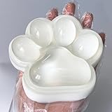 Azttior Handgefertigte 5-Zoll Transparente Katzenpfoten Squishy – XXL Taba Squishy Pfote Fidget Toy, Fufu Squishy, Katze Cat Paw Squishy, Weiche Squishy Pfote Groß für Mädchen, Junge und Erwachsene