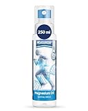 MGSPORT Magnesium-Öl Spray 250 ml geruchlos - Reines & 100% natürliches Magnesiumchlorid aus dem Toten Meer ohne Konservierungsstoffe, Schnellwirkend bei Muskelverspannungen & Wadenkrämpfen
