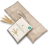 Strauss Home® Körnerkissen groß – Mikrowellengeeignetes Wärmekissen gegen Verspannungen in Nacken, Schultern und Rücken – natürliche Weizenkörner – 20x50 cm