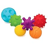 Infantino Textured Multi Ball Set – Texturierte Bälle im Set für die sensorische Entwicklung – Für Kinder ab 6 Monaten