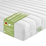 DREAMSTAR Easy Flex | ergonomische 7-Zonen Kaltschaummatratze | Öko-Tex Zertifiziert | Härtegrad 2 und 3 (H2 & H3) | Rollmatratze | Made in EU I 90 x 200 cm
