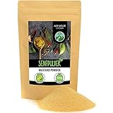 Senfpulver (500g), Senfmehl 100% naturrein aus Senfkörnern, Senfsaat schonend getrocknet und gemahlen, natürlich ohne Zusätze, vegan