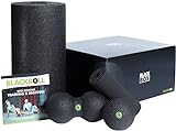 BLACKROLL® BLACKBOX Faszientool-Set - das Original. Selbstmassage-Produkte für die Faszien in schwarz + Übungskarte