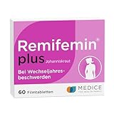 Remifemin plus Johanniskraut 60 Tabletten bei starken & betont seelischen Wechseljahresbeschwerden - hormonfrei - pflanzliches Arzneimittel