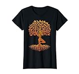 Baum des Lebens with Woman Yoga T-Shirt Chakra Haka Yoga T-Shirt
