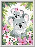 Ravensburger CreArt 28984 - Süße Koalas - Malen nach Zahlen für Kinder ab 9 Jahre, Malset mit Rahmen, Pinsel und Acrylfarben, Geschenk für Mädchen und Jungen