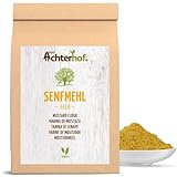 1 kg Senfmehl Senfsaat gelb gemahlen , teilentölt zur Senfherstellung Senfpulver vom-Achterhof