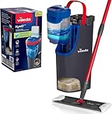 Vileda H2PrO Flat mop Bodenwischer Set mit Eimer| 100% Trennung von Frisch- und Schmutzwasser | Hygienisches Reinigungssystem mit Mikrofaser | Wassersparend, ergonomisch | Eco-Verpackung