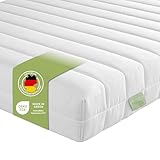 DREAMSTAR Easy Flex | ergonomische 7-Zonen Kaltschaummatratze | Öko-Tex Zertifiziert | Härtegrad 2 und 3 (H2 & H3) | Rollmatratze | Made in EU I 90 x 200 cm