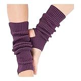 Damen Yoga-Socken, gestrickt, lang, Sport, Beinstulpen, Fitnessstudio, Fitness, Tanzen, weibliche Mädchen, tägliches Tragen, Training, hält warm, lateinamerikanisches Tanzen