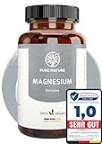 Magnesium Komplex hochdosiert 400 mg 7in1 Kapseln mit 7 organischen Formen I 180 Kapseln I Höchste Bioverfügbarkeit I Hergestellt in DE I OHNE Zusätze
