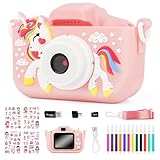 Digitalkamera Kinder, MXTIMWAN 1080P HD Kinder Kamera, 2,0”-Bildschirm Anti-Drop Fotoapparat Kinder, mit 32GB TF-Karte, für Geburtstagsgeschenk Weihnachten Schulgeschenk