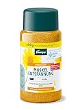 Kneipp Badekristalle Muskel Entspannung - Badezusatz mit wertvollem Extrakt der Arnika - wohltuend, wärmend, entlastend - 600 g