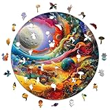Iconic Puzzles – Powerful Moon, Fantasy, 100 % nachhaltiges Holzpuzzle, Geschenke für Kinder und Erwachsene, Größe S, 200 Teile