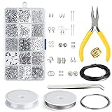 KUUQA Schmuckherstellung Kit, Schmuck Reparatur Kit, die bilden und Reparatur-Werkzeug-Installationssatz bilden