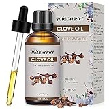 Migcaput Ätherische Öle Nelkenöl 100 ml, 100% Naturrein Ätherisches Nelkenöl Zahnschmerzen, Gewürznelkenöl von Erstklassige Qualität, Duftöl für Aromatherapie, Entspannen, Diffuser, Luftbefeuchter