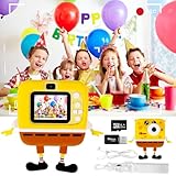 Kinderkamera, Kamera 1080P 2,0-Zoll-Bildschirm Kamera Kinder mit 32GB SD-Karte Selfie Digitalkamera Kinder Fotoapparat für 3-12 Jahre Jungen und Mädchen Weihnachten Spielzeug