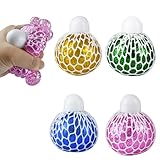 Stressbälle,Stressball für Erwachsene,Anti Stressball,4 Stück Stress Balls,Anti Stress Spielzeug für Kinder,Bunte Anti Stress Squeeze Traubenbälle Kinder Erwachsene für ADHS Angst Spannung und Stress