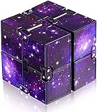 Infinity Cube Purple, Antistress Spielzeug Fidget Toy Würfel für Stress und Angst Linderung Entspannendes Spielzeug (Lila)