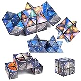 2 in 1 Magic Cube Set, Sternenklarer Himmel Zauberwürfel Infinity, Magic Puzzle Cubes, Puzzle Zauberwürfel Cube, 3D Puzzle Würfel, Stressabbau Spielzeug für Kinder Erwachsene