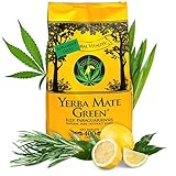 Yerba Mate Green 'Original Cannabis' 400g | Brasilianischer Mate Tee mit Hanfmehl, Zitronengras, Salbeiblättern, Zitronenschalen| Nahrungsergänzungsmittel | Lose grüne Mateblätter