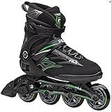 Fila Herren Wave 84 Inline Skate, Schwarz-Grün, 46 EU