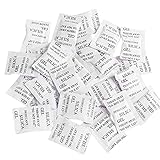 200 Stück Silicagel Beutel-Trockenmittel-Packungen, Feuchtigkeits-Absorber, Luftentfeuchter, entfernt Feuchtigkeit und Gerüche von Schimmel, Dampf, Trockenmittelbeutel für Lagerung und Trocknung