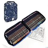 YJYHART Buntstifte Zeichnen Bleistift Set,120 Aquarellstifte im Set mit Reißverschluss-Tasche,Wasservermalbare Stifte für Aquarellmalerei,Ideales Set für Künstler, Anfänger, Erwachsene