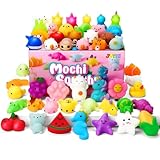 JOYIN Mochi Squishy Toys Set, Random 25 Pack Mini Mochi Squishy Mitgebsel Kindergeburtstag für Kinder, Kawaii Squishies Stress Relief Spielzeug, Kleine geschenke für Kinder, Party Geschenke Dekoration