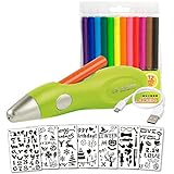 Jolly Airbrush Fun | Farben sprühen für Kinder | Ungiftig (Airbrush), 20-teiliges Set, grün